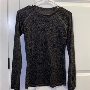 black and grey spandex long sleeve